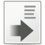 Immagine:Format-indent-more.png