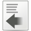 Immagine:Format-indent-less.png